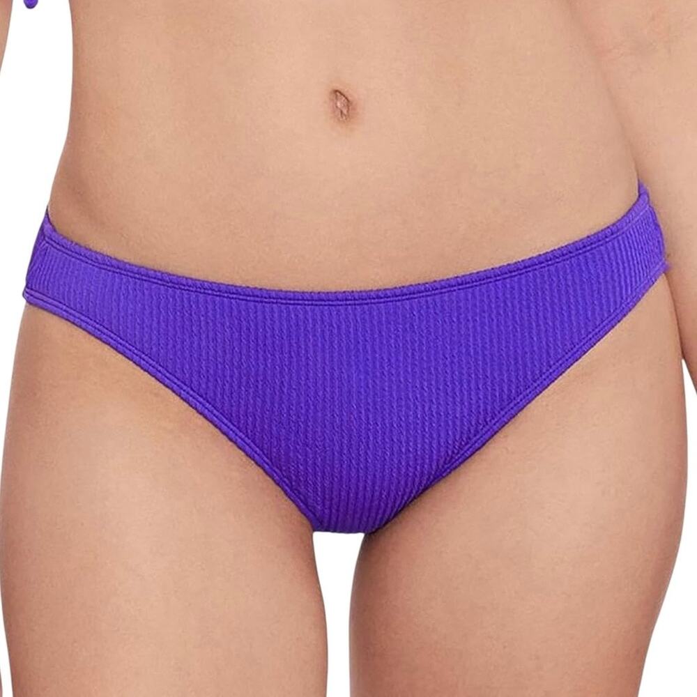 Salt + Cove Hipster Ribbed Bikini Swimsuit Bottom Purple Size L